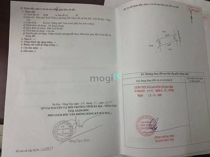 Hình ảnh Cần bán lỗ lô đất 100% thổ cư - sổ đỏ - giá 920 triệu Suối Nhum - Phú