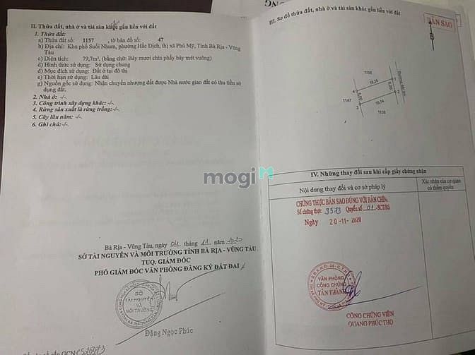 Hình ảnh Cần bán lỗ lô đất 100% thổ cư - sổ đỏ - giá 920 triệu Suối Nhum - Phú