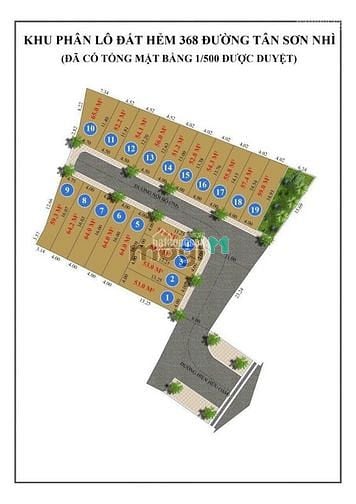 Hình ảnh bán đất phân lô siêu đẹp khu vip 368 Tân Sơn Nhì, Q. Tân Phú, HCM