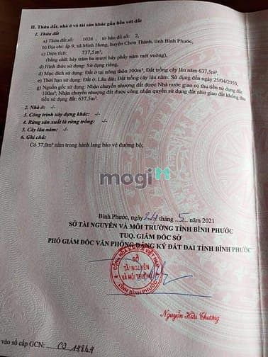Hình ảnh Ông anh cần bán gấp 737m2 đất sát khu Đại Nam Chơn _Thành