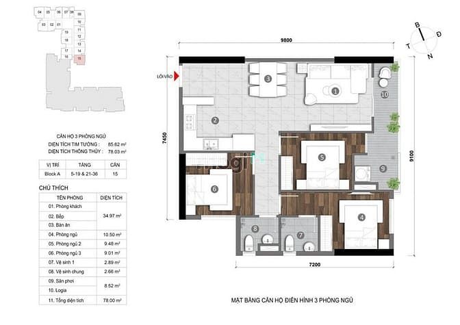 Hình ảnh Mặt bằng layout của dự án opal cityview