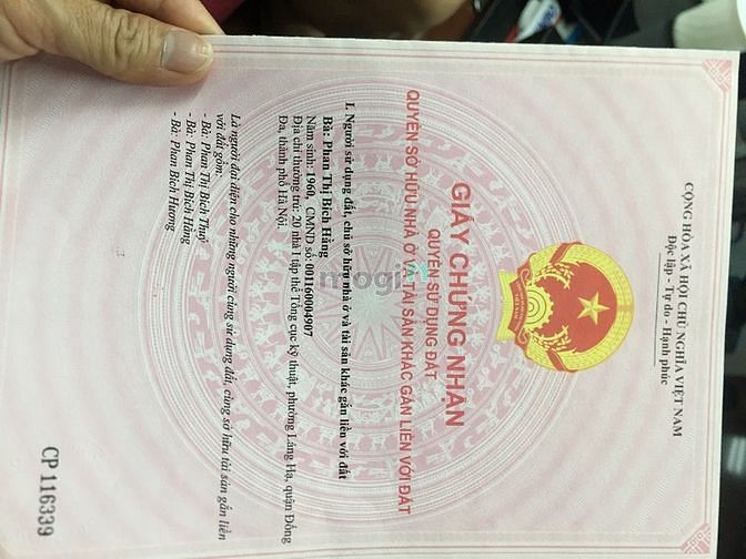Hình ảnh Gia đình cần bán 75m2 đất ngõ 165 Thái Hà mt 6,3m, căn góc 2 mặt tháng