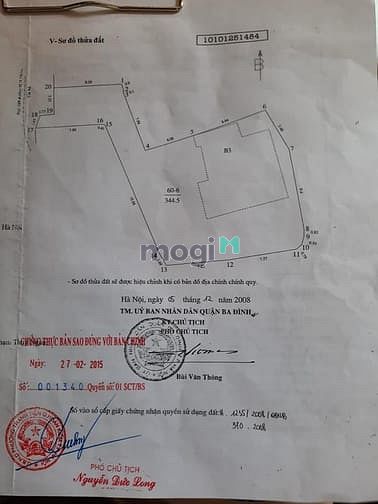 Hình ảnh Bán đất Hoàng Hoa Thám, 350m2, ô tô tránh, kinh doanh, 35 tỷ