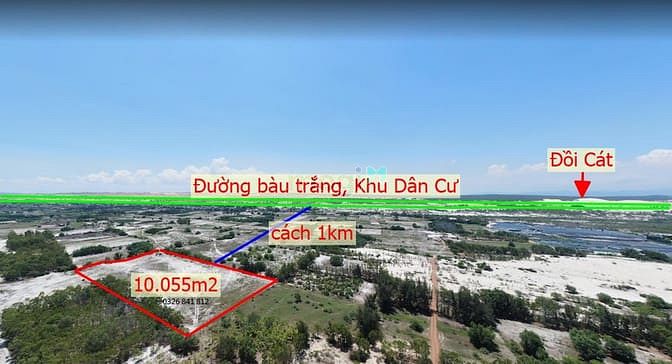 Hình ảnh Bán đất ven biển Bình Thuận, 10.055m2, sổ đỏ, mặt tiền 170m.
