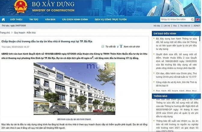 Hình ảnh Nhà phố Kim Dinh – TP Bà Rịa – dự án GALAXY BOULEVARD