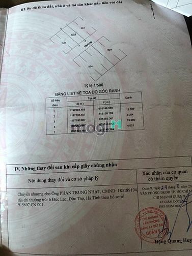 Hình ảnh Bán Lô Đất 53,3m2 Hẻm 24 Đường Võ Văn Hát,Phường Long Trường