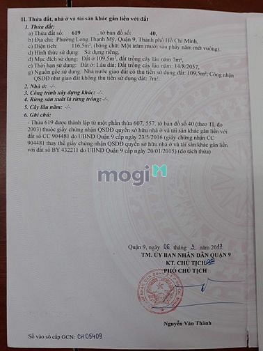 Hình ảnh Bán Lô Đất 116,5m2 Hẻm 61 Đường Hàng Tre, Phường Long Thanh Mỹ,Q9