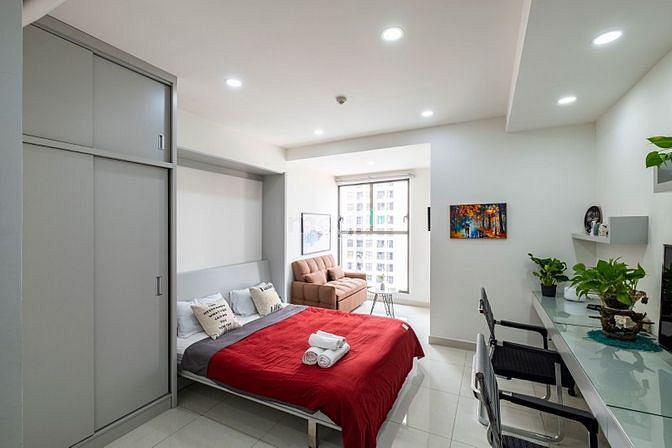 Hình ảnh Cho hộ tại Saigon royal Q4 cho thuê Studio 12tr/th