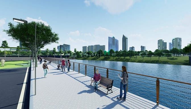 Hình ảnh Căn biệt thự view hồ 3 mặt thoáng - siêu phẩm tại siêu đô thị Hòa Lạc.