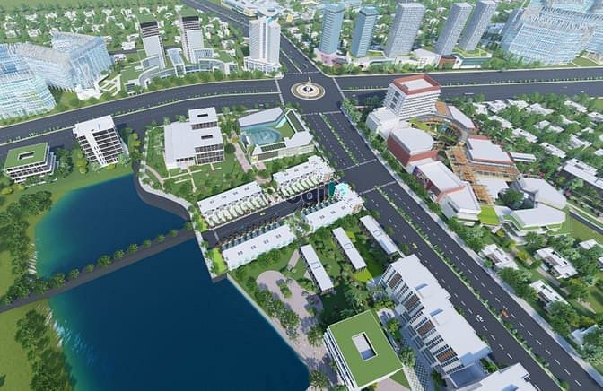 Hình ảnh Căn biệt thự view hồ 3 mặt thoáng - siêu phẩm tại siêu đô thị Hòa Lạc.