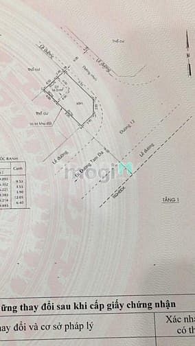 Hình ảnh ⭐️74m2 Đất lô góc mặt tiền Tam Đa 16m quận 9