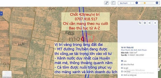 Hình ảnh (BẬT MÍ) Đất view Kênh nước ra biển giá chỉ = con sh