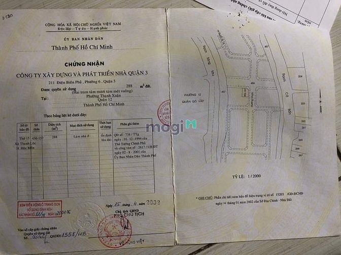 Hình ảnh Đất 2 MT Khu biệt thự Thạnh xuân Q12, 288m2, đường 16m, Giá: 19,5 tỷ