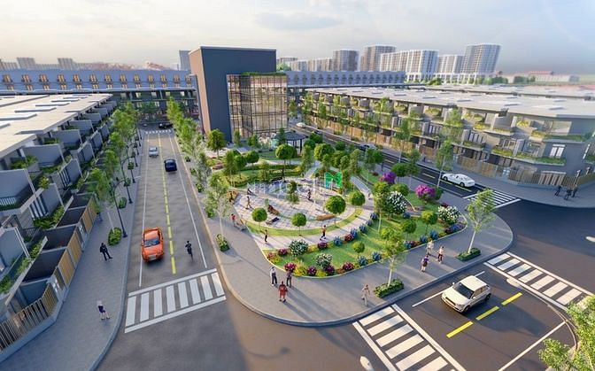 Hình ảnh The Centre House (khu nhà ở cán bộ Lilama) trung tâm Nhơn Trạch