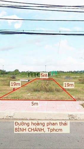 Hình ảnh Bán đất Bình Chánh 150m2, đã có sổ, MT Hoàng Phan Thái ra chợ BC 800m