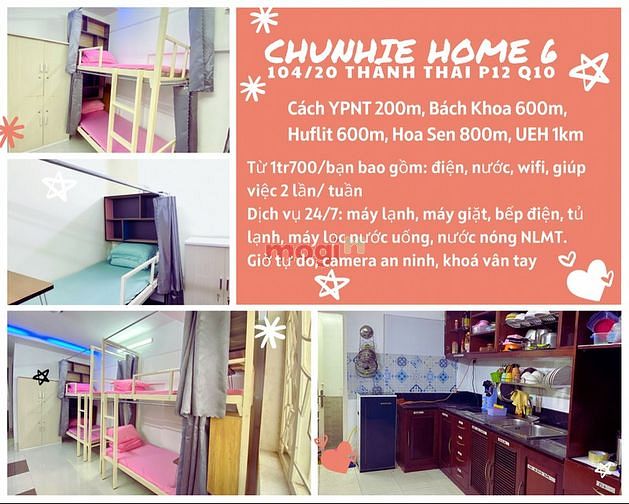 Hình ảnh KTX Cao Cấp Q10 cách ĐH Y Phạm Ngọc Thạch 200m