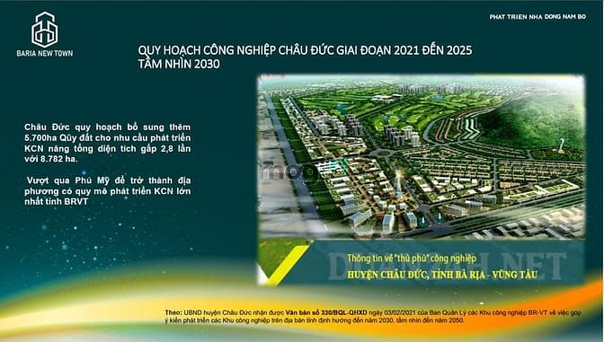 Hình ảnh Đón đầu Đầu Tư BĐS Công nghiệp- KV Châu Đức