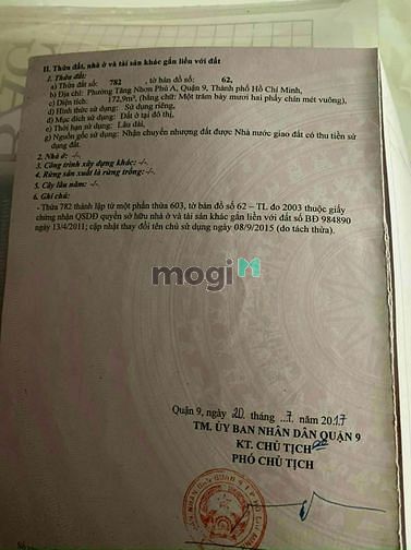 Hình ảnh Đất xây trọ đường 182 Lã Xuân Oai - Q.9 ( 173m ngang 8*21m - Chỉ 5,3ty