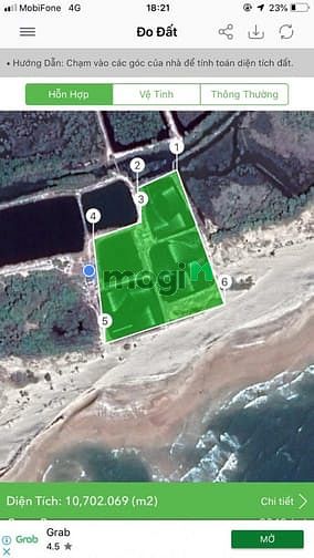 Hình ảnh đất MẶT TIỀN view biển dt 2 HECTA GIÁ 16 TỶ