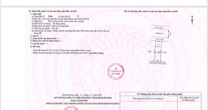 Hình ảnh Đất nền KCN Becamex Giá Mb6623 phiên bản mới nhất, 2 mặt tiền đường