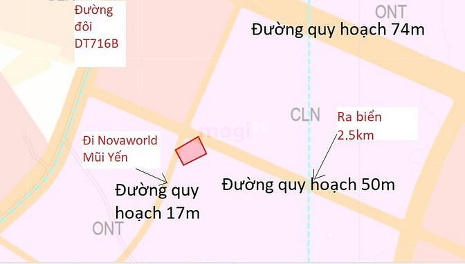 Hình ảnh Đất Biển Bình Thuận, 2 Mặt tiền rộng 30m, ra biển 2km.