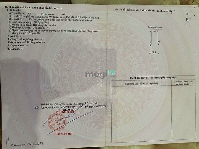 Hình ảnh Bán đất KCN Mỹ Xuân B1 ngay cao tốc BHVT, 500m2 SHR chính sách cực tốt