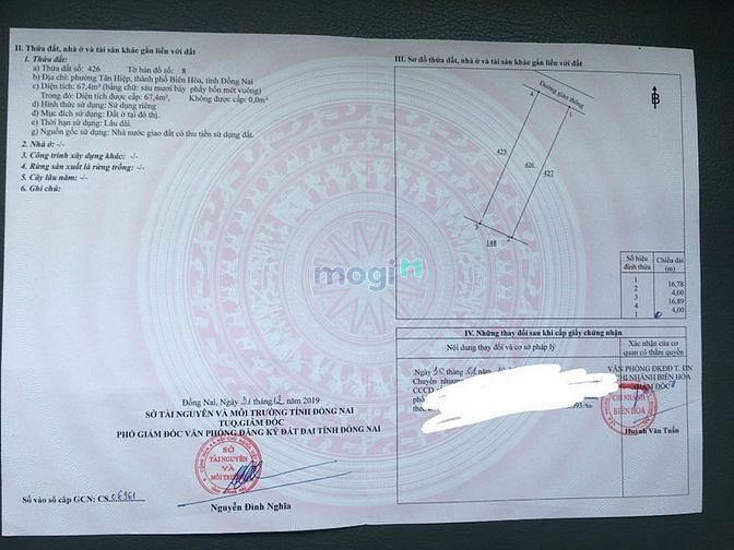 Hình ảnh Bán đất gần khu chợ Tân Hiệp sổ hồng thổ cư