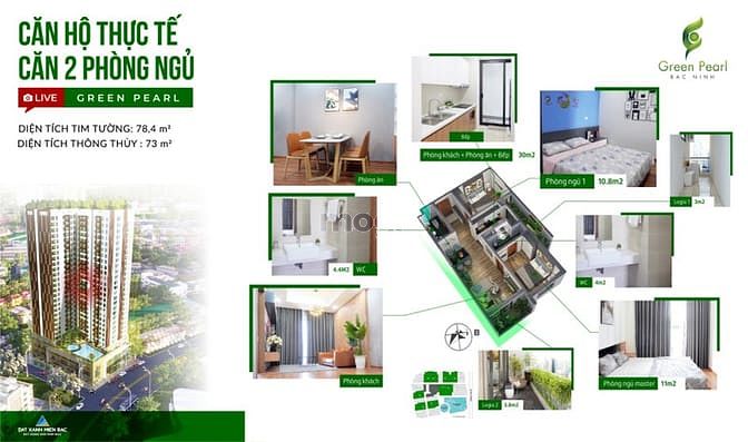 Hình ảnh Khu Căn Hộ Cao Cấp Green Pearl Bắc Ninh Đẳng Cấp 4*