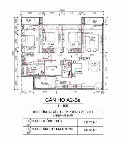 Hình ảnh Kẹt vốn bán gấp căn 3PN Brilliant 142m2, view hồ sinh thái, chênh thấp