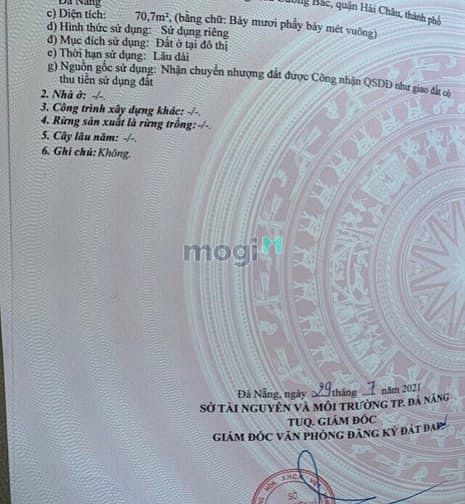 Hình ảnh Bán đất mặt tiền Châu Thượng Văn,Hải Châu, Đà Nẵng