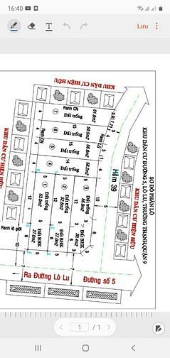 Hình ảnh Đất DT: 4,5x18=80m2 mặt tiền đường số 5, Lò Lu, Trường Thạnh. Quận 9