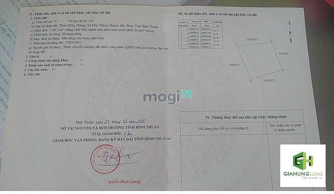 Hình ảnh Bán lô đất ngay biển Hòa Thắng, QH full thổ cư, SHR 1150m2 chính chủ