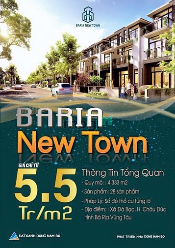 Hình ảnh Bán đất nền Châu Đức, gần khu đô thị, sổ sẵn, thổ cư, xây dựng tự do