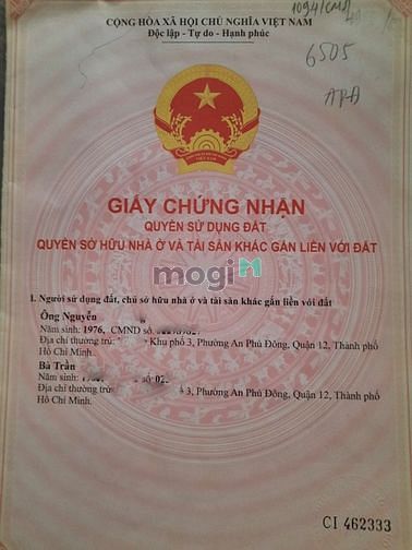Hình ảnh Đất Võ Thị Thừa An Phú Đông Quận 12 50m 5x10 2.35 Tỷ