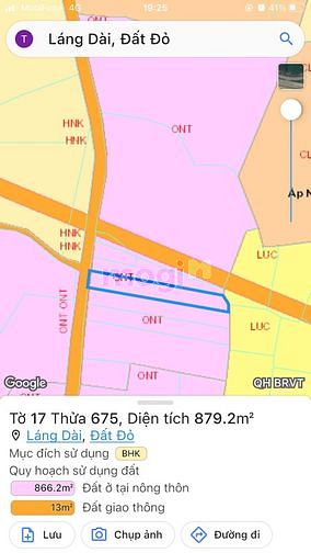 Hình ảnh Chính chủ ra lô gần 1 sào. Có 100m2 thổ cư. Láng dài - đất đỏ. Chỉ