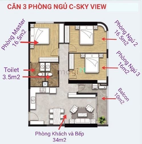 Hình ảnh C - SkyView giỏ hàng CĐT giảm đến 9% giá trị Trang Chủ MB66.COM / Đăng Ký Tặng 66K. Chỉ còn 2 căn 1PN