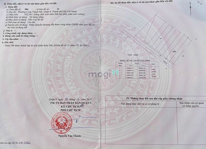 Hình ảnh Bán đất thổ cư 102m giá 3ty450 đường 27 Nguyễn Xiển