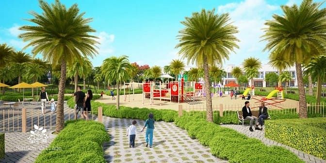 Hình ảnh Đất nền sổ đỏ có sẵn riêng từng nền Saigon Village