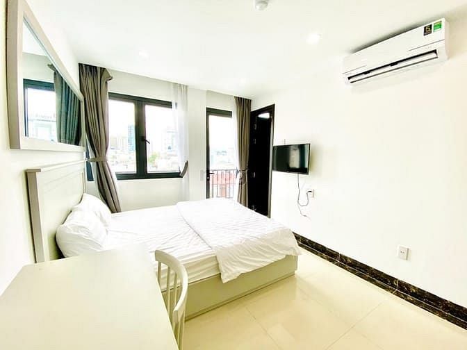 Hình ảnh CHDV QBT, Studio ban công, New, Full Nội Thất, HF Hỗ Trợ Cọc