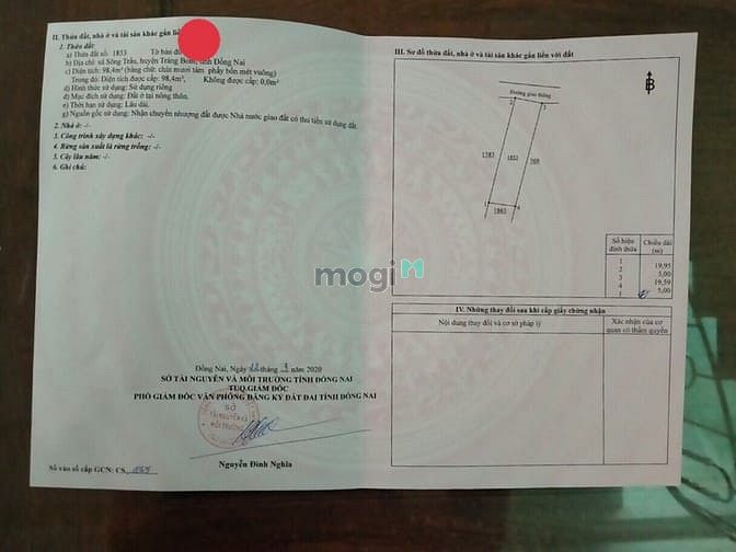 Hình ảnh 1 lô duy nhất gần KCN Bàu Xéo Trảng Bom giá chỉ 1.1tỷ