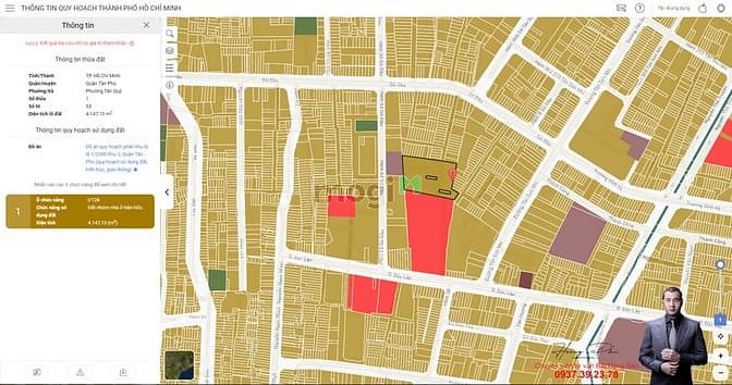 Hình ảnh Bán đất 3 mặt tiền hẻm lộ giới 8m đường Gò Dầu, Tân Quý, Tân Phú