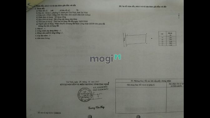 Hình ảnh TP.TràVinh-Cần bán gấp- đất P9-Diện tích 300m2–600 triệu- gần Coopmart