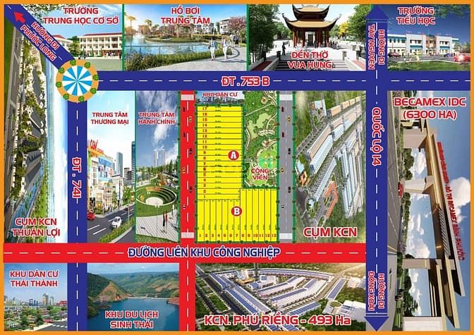 Hình ảnh Đất thổ cư TT Phú Riềng-Bình Phước 525tr/175m2 Sổ hồng riêng.