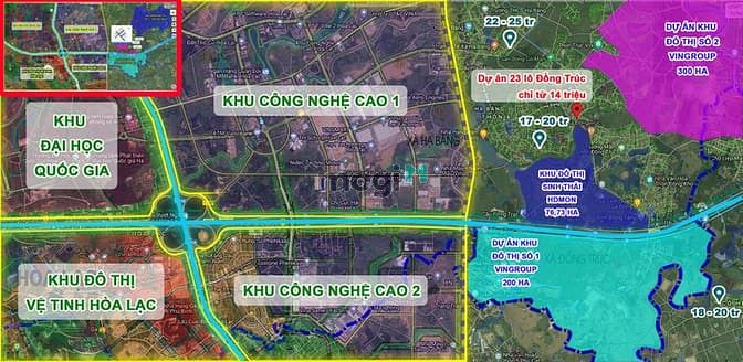 Hình ảnh dự án đất nền ven đô khu đồng trúc thạch thất hà nội
