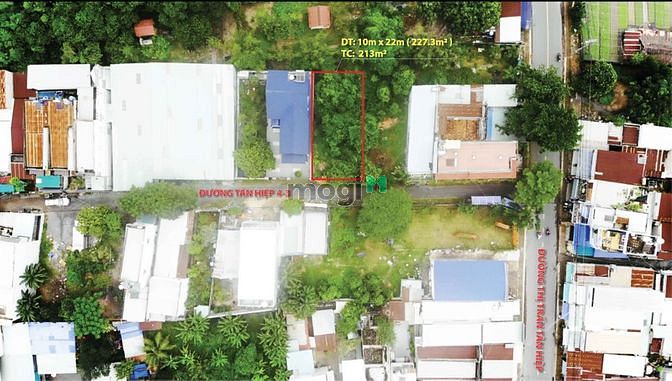Hình ảnh Bán đất đường Thị Trấn Tân Hiệp, TT Hóc Môn. 8,650 tỷ 227m2 thổ cư