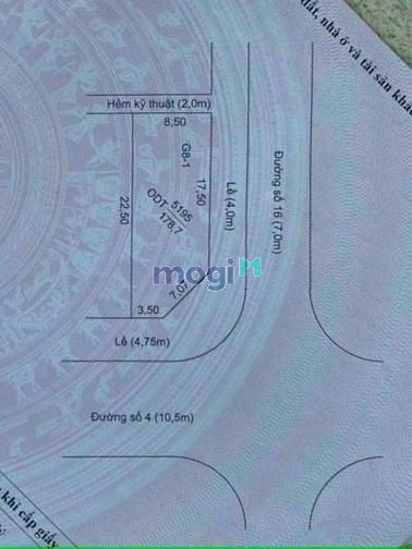 Hình ảnh Bán nền góc 2 mặt tiền Đs 4 & Đs 16 KDC Hồng Phát, phường An Bình, NK