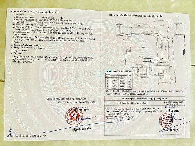 Hình ảnh Đất đẹp Mặt tiền Hiệp thành 17 Quận 12,  4mx23m, Giá: 5,290 tỷ