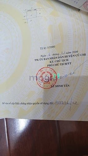 Hình ảnh cần bán đất an phú, củ chi mặt tiền phan thị sửu