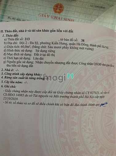 Hình ảnh Bán mảnh đất 60m2 tại Tổ 4 Đa Sỹ, Hà Đông, Ngõ ba gác ,2 mặt thoáng