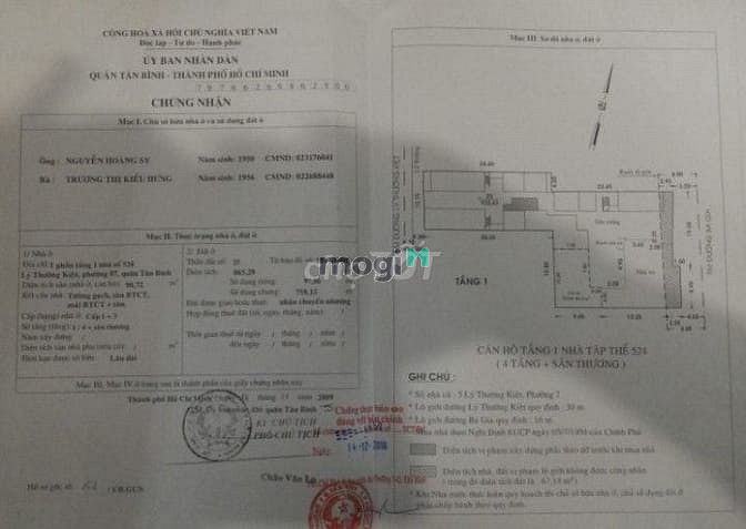 Hình ảnh Mb6623 nạp rút nhanh chóng 524 Lý Thường Kiệt, F7,TB, 50m2, 1 Tỷ